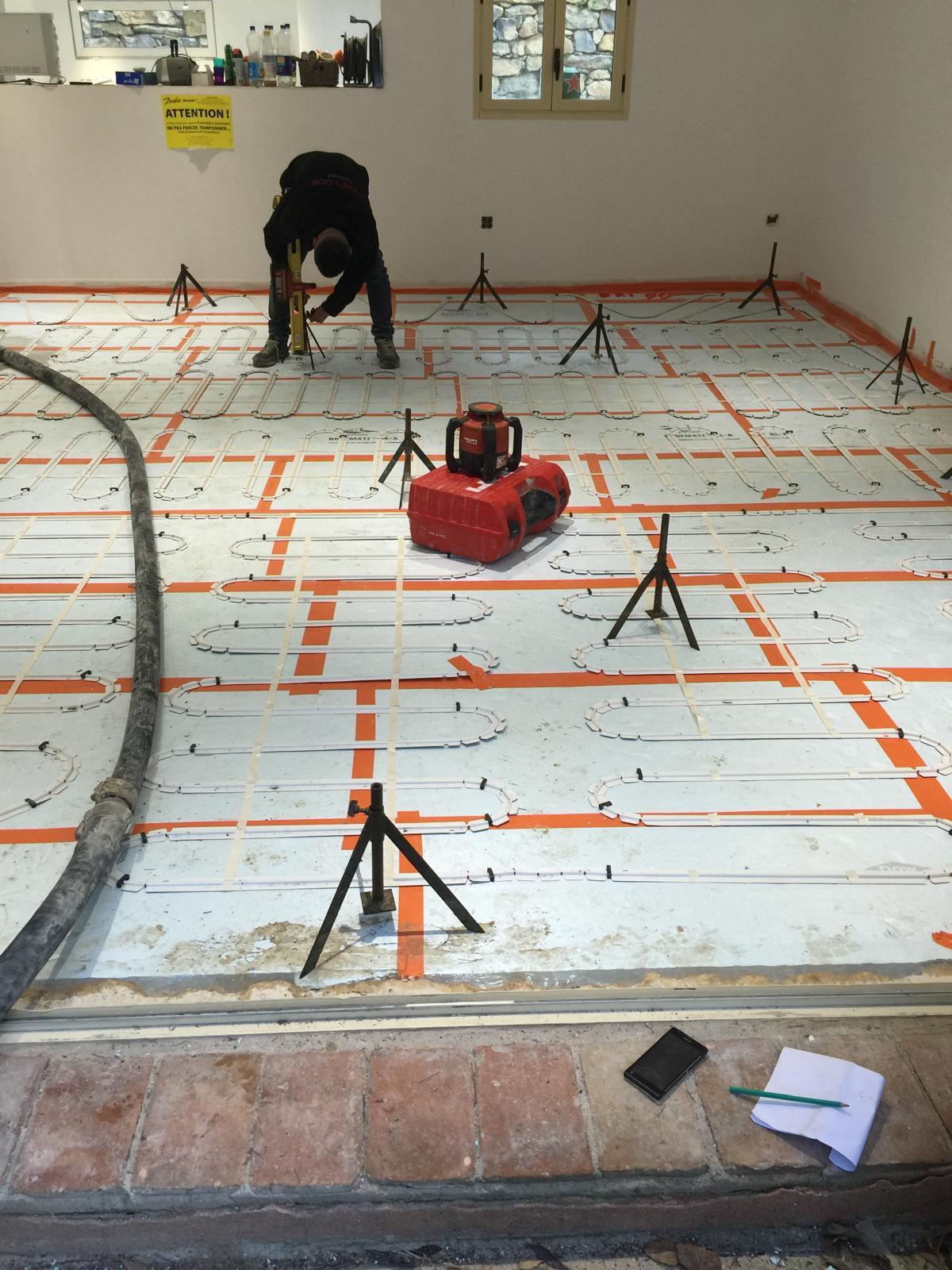 Installation plancher chauffant à La Seyne dans le Var