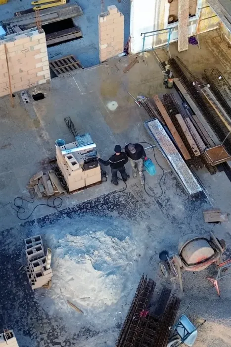 Chantier de maçonnerie et gros œuvre à Toulon par le Groupe Delaud