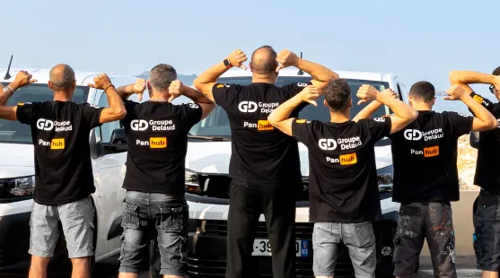 Équipe du Groupe Delaud disponible pour le suivi client d'un contrat d'entretien climatisation